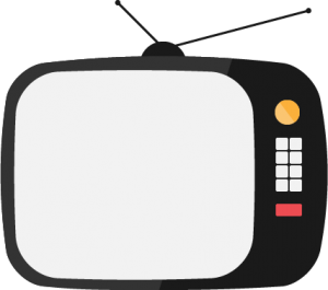 Tv flat illustration